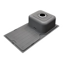 EVIER INOX SIMPE BAC L.800 x W.455 x H.200 mm SS-615 1020201008