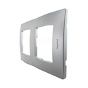 NILOE PLAQUE 2 POSTE ALU 397042