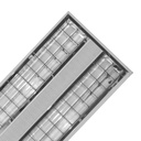 PLAFONNIER GRILLE 2*20 W 3500lm,L1200 x W300 x H55 mm 1050203240
