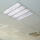 REGLETTE A GRILLE T8 LED 60x60 cm sans lampe 1050108019