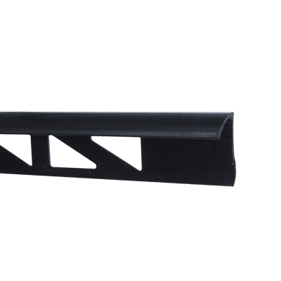 BAGUETTE D ANGLE PVC NOIR 8MM  2.4m SC10