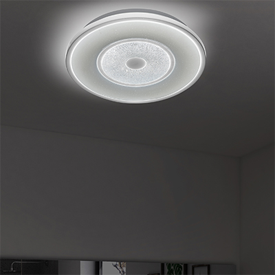 PLAFONNIER ROND LED WHITE  54 W,  6000 K AC 110-265 V/50 Hz,4050 lm, Ø400 x H.75 mm  Ref L3 1050203718