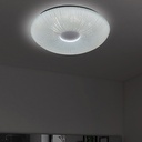 PLAFONNIER ROND LED White+chrome 54 W, 6000 K.AC 110-265 V/50 Hz,4050 lm,  Ø400 x H.80 mm Ref. E1. 1050203691