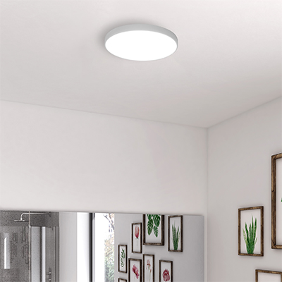 PLAFONNIER ROND LED White  18 W, 6000 K 110-265 V/50 Hz, 1350 lm. Ø300 x H.50 mm Ref. A1 1050203675