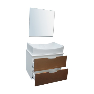 LAVABO MEUBLE PVC + MIROIR 3ELMTS 70 x 46 x 48 cm  TF-005  1010301082