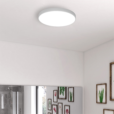 PLAFONNIER ROND LED White   27 W, 6000 K AC 110-265 V/50 Hz  2025 lm,. Ø400 x H.50 mm  Ref. A2 1050203677