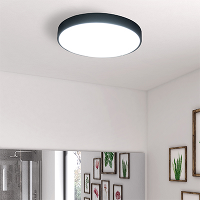 PLAFONNIER ROND LED BLACK  36 W,6000 K 110-265 V/50 Hz 2700 lm, Ø500 x H.50 mm Ref. A7 1050203685