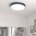 PLAFONNIER ROND LED BLACK  36 W,6000 K 110-265 V/50 Hz 2700 lm, Ø500 x H.50 mm Ref. A7 1050203685