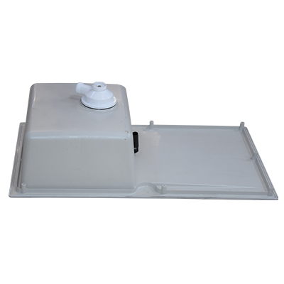 EVIER RESINE  SIERRA 1C1E  GRIS PLATINIUM C/POLY 11191005