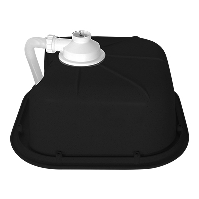 EVIER RESINE  STKD ESTILO 1C NEGRO  C/POLY 11096006
