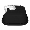 EVIER RESINE  STKD ESTILO 1C NEGRO  C/POLY 11096006