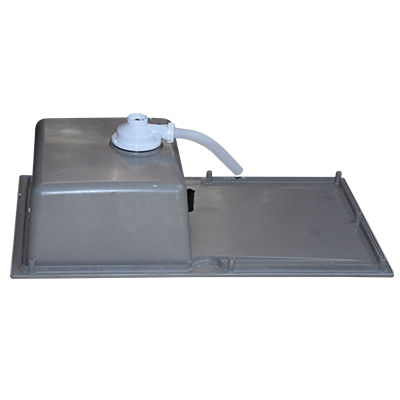 EVIER RESINE  SIERRA 1C1E  GRIS PLATINIUM C/POLY 11191017