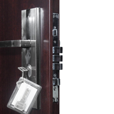 PORTE ISO METALLIQUE COMPLET INT rouge 2050x820 mm U986249 GAUCHE