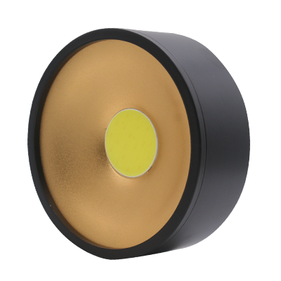 SPOT LED ROND APPARENT  10w 6000K  110-240  144*50 RT00116 BK+GD