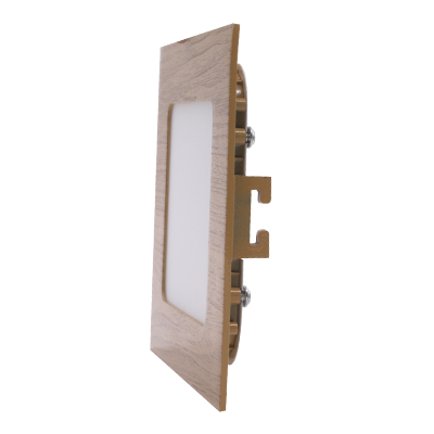 SPOT LED CARRE ENCASTRE  6W 4500 WOOD RF011 OW RD009 OW