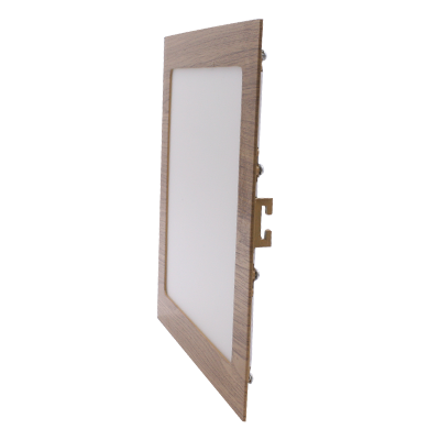 SPOT LED CARRE ENCASTRE 225*225*21mm 18W 6500K WOOD  RF011 OW RD009 OW