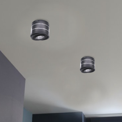 SPOT LED ROND APPARENT   9w 6000K,86*60mm  RT0084 BK+SL