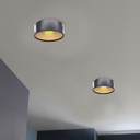 SPOT LED ROND APPARENT  10w 6000K  110-240  144*50 RT00116 BK+GD