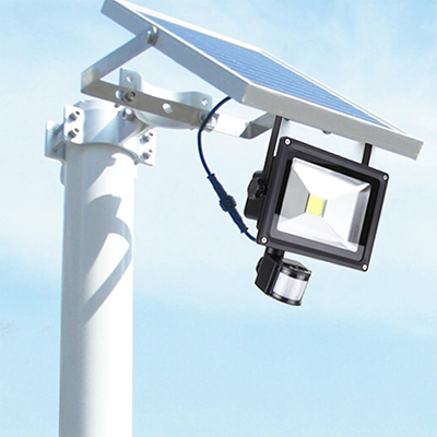 PROJECTEUR LED SOLAIRE AVEC DÉTECTEUR CE  20W 6000K 350LM 5 V 5W  IP65 1050203669