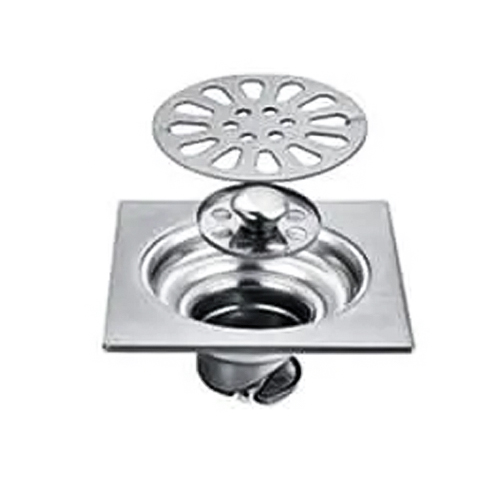 SIPHON DE SOL INOX SORTIE VERTICALE 42MM 150x150mm 101010806