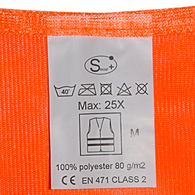 GILET ORANGE FLUOR taille:L 80g MK10614