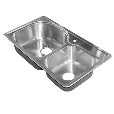 EVIER EN INOX L.800 x W.450 x H.200 mm 1020201006