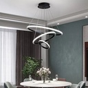 PLAFONNIER  Φ600xH1000mm,136w 8666/2+4+6black