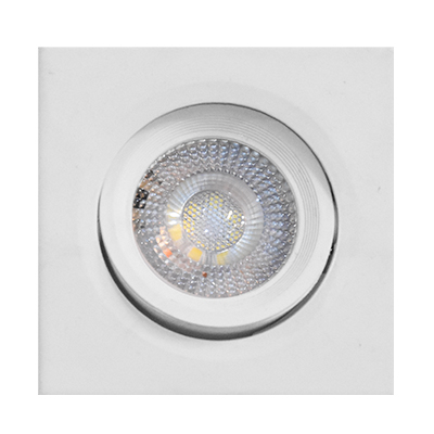 SPOT LED ORIENTABLE A ENCASTRER CARRE IP 44  AC 85-265 V, 7 W, 3000 K 1050203575