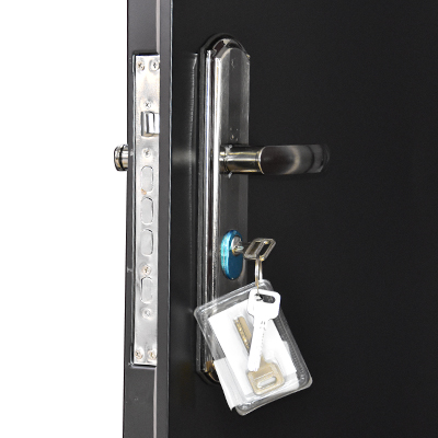 PORTE ISO METALLIQUE COMPLET INT NOIRE  2050x920 mm  
 U986257 GAUCHE 