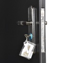PORTE ISO METALLIQUE COMPLET INT  NOIRE  2050x920 mm  
 U986258 DROITE 