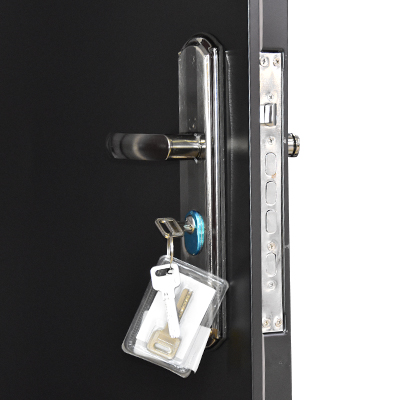 PORTE ISO METALLIQUE COMPLET 2050X920MM EXT  NOIRE MAT RIGHT  120° U986275