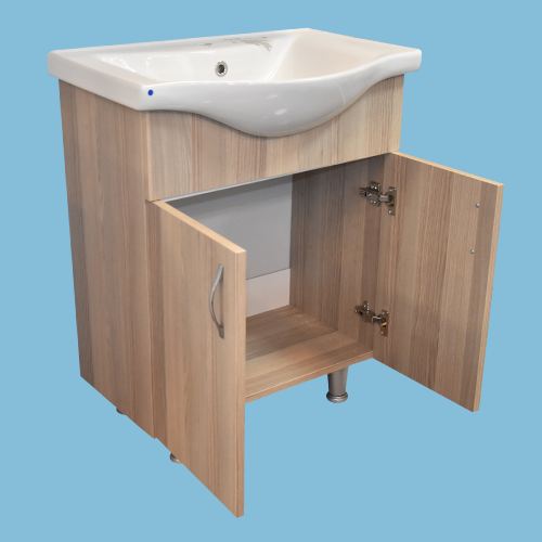 LAVABO MEUBLE +MIROIR IRELAND  65 CM 90-1129  (CLK)TURQUIE 3 ELMTS