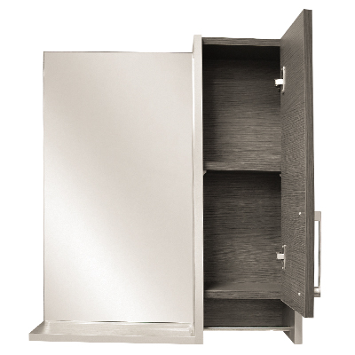 LAVABO MEUBLE +MIROIR LUNA 65 CM GREY  90- 988(CLK)TURQUIE 3 ELMTS