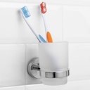 PORTE BROSSE A DENTS  CHROME & ACIER INOXYDABLE  EKO10-004  CLK TURQUIE