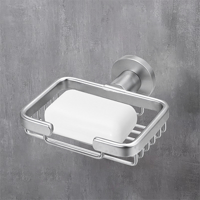 PORTE SAVON ALU ANODISE 130 x 130 x 40 mm 1010903022