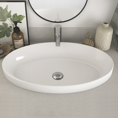 VASQUE ENCASTRE  BLANC OVALO SANITANA N° 11 (PRTGL)