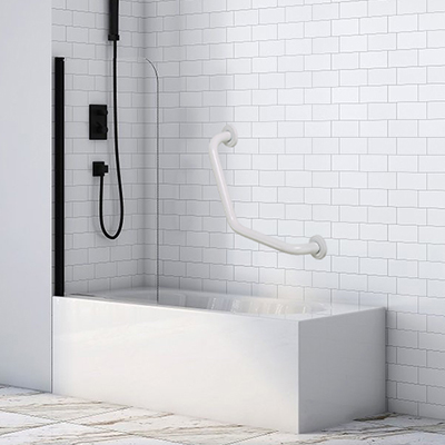 POIGNEE DE BAIN ANGLE INOX PEINT EPOXY 265 x 265 mm 1011010103