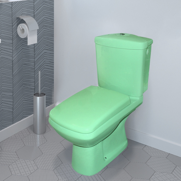WC ANGLAISE COMPLET D/P DF132S VERTI VERT HLD
