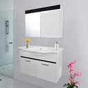 LAVABO MEUBLE +MIROIR COLOMBIA 100 CM 90-1123 (CLK)TURQUIE 3 ELMTS