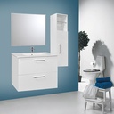 LAVABO MEUBLE+COL 80CM BLANC 3017/1320/2940 ESP