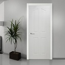PORTE MDF BLANC 2010x800x40mm 4 PANNEL JHK-004 PRIX NET