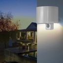 LUMINAIRE EXTÉRIEUR LED MÉTAL 7W 600LM 4.000K,DÉTECTEUR DE MVT,PORTÉE 4-7M,  100° IP44  304006TF (IEI) FR  4059709001043