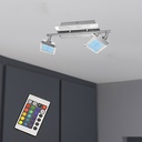 PLAFONNIER LED "BUNTO" 9W 320LM 3.000K 20.000 H, RA>=80,+TÉLÉCOMMANDE INCL. IP20 I305X70X100MM (LXLXH) 2530-022 (IEI) FR TLS 4002707302278
