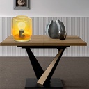 LAMPE À POSER VERRE/ COULEUR SABLE 1 X E27 MAX. 40W, IP20 180X215MM (BXH),  180MM 7011-017 (IEI) FR TLS 4002707348597