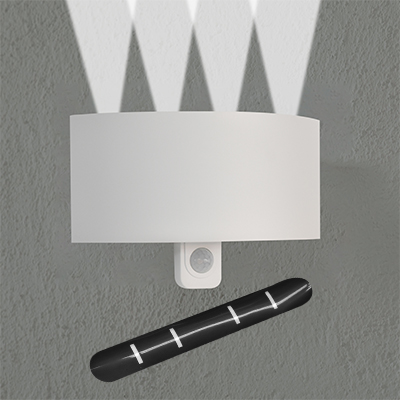 LUMINAIRE EXT LED MÉTAL 3,5W 400LM 4.000K DÉTECTEUR DE MVT, DURÉE D"ÉCLAIRAGE  10-300 SEC., PORTÉE 4-7M DÉTECTION 100°IP44245X307606TF (IEI) FR TLS 4059709002170