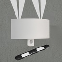 LUMINAIRE EXT LED MÉTAL 3,5W 400LM 4.000K DÉTECTEUR DE MVT, DURÉE D"ÉCLAIRAGE  10-300 SEC., PORTÉE 4-7M DÉTECTION 100°IP44245X307606TF (IEI) FR TLS 4059709002170