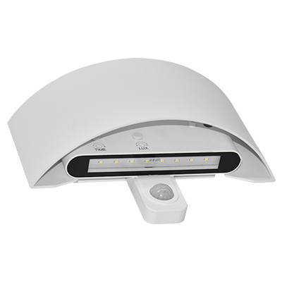 LUMINAIRE EXT LED MÉTAL 3,5W 400LM 4.000K DÉTECTEUR DE MVT, DURÉE D"ÉCLAIRAGE  10-300 SEC., PORTÉE 4-7M DÉTECTION 100°IP44245X307606TF (IEI) FR TLS 4059709002170