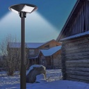 LAMPADAIRE SLR LED 120W  420mm AVEC PIED NOIR 3M