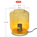 LAMPE À POSER VERRE/ COULEUR SABLE 1 X E27 MAX. 40W, IP20 180X215MM 7011-017 BRILONER (ALL)