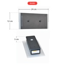 LUMINAIRE EXTÉRIEUR LED MÉTAL-PLASTIQUE  2X 3W 300LM 4.000K, IP44 240X120X55CM 307705TF (ALL)